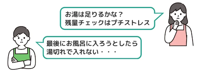 エコキュート 湯切れ