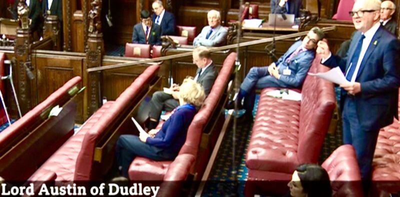 英国貴族院でパレスチナ国家承認法案審議を傍聴
