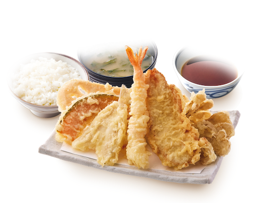 まきの天ぷら定食