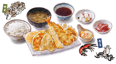<p>天ぷらまきの<span style="font-size: 86%">の</span>定食</p>の画像