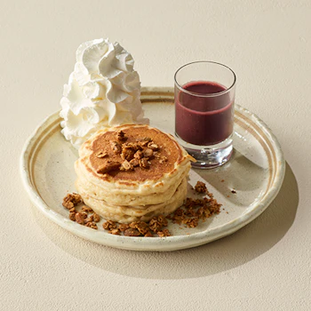 アサイーソースパンケーキの画像