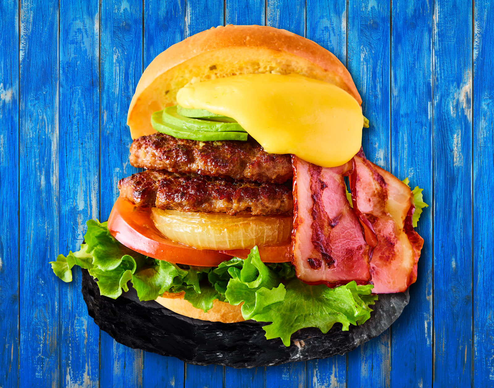 アイランドスマッシュバーガー・パインベーコン（フレンチフライ付き
