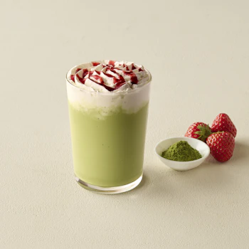 抹茶ストロベリースムージーの画像