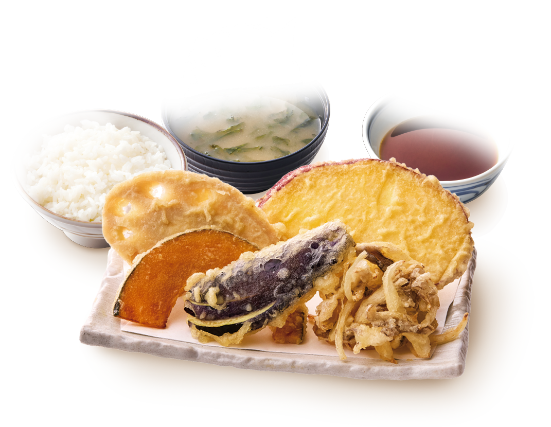 野菜天定食