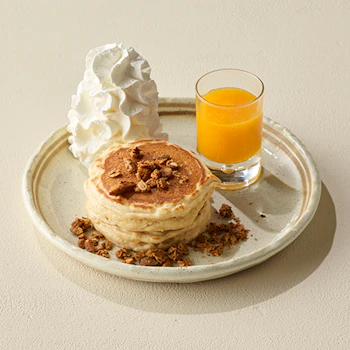 マンゴーソースパンケーキの画像