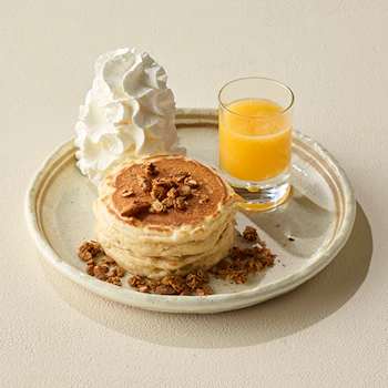 オレンジソースパンケーキの画像