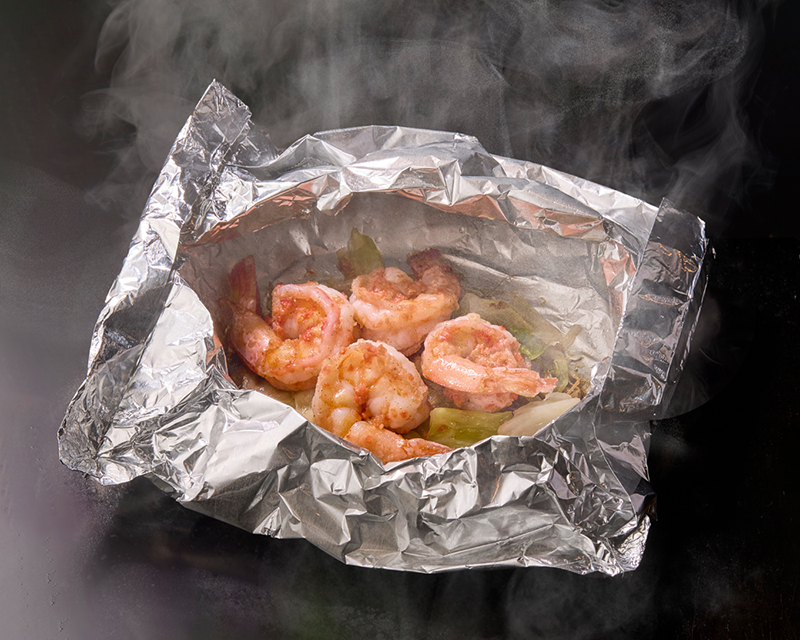 <p>大海老のガリバタ<br>ホイル焼き</p>