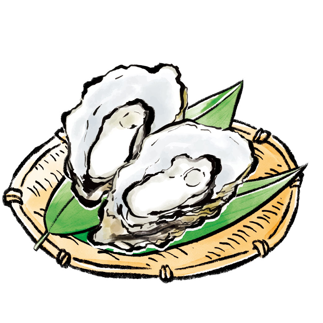 牡蠣天２個
