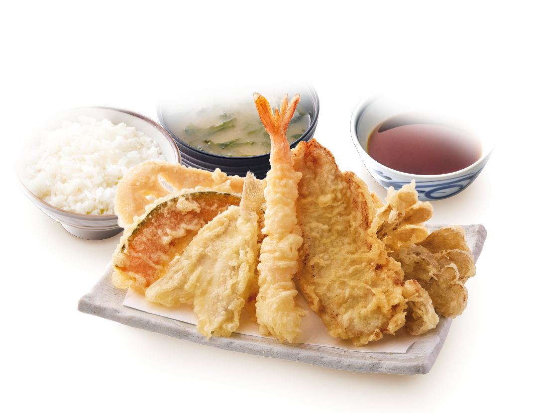 まきの天ぷら定食
