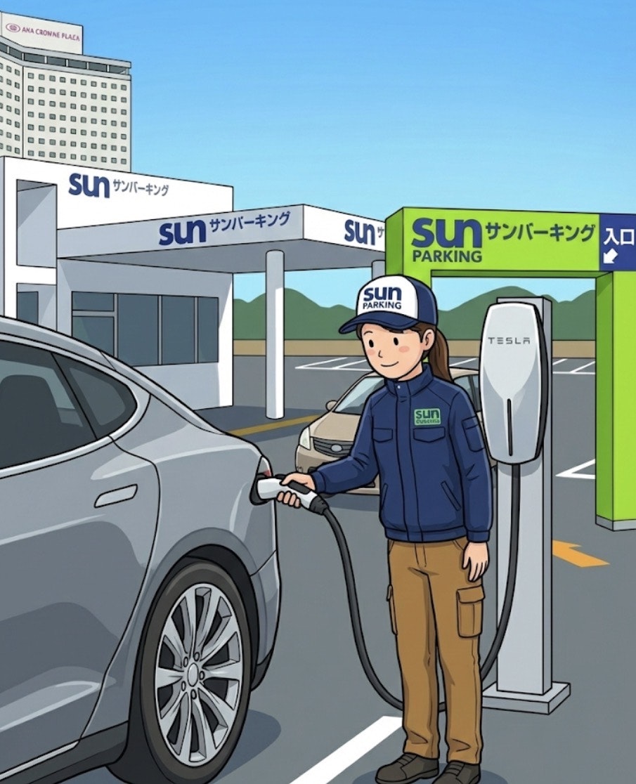 サンパーキング電気自動車充電サービス