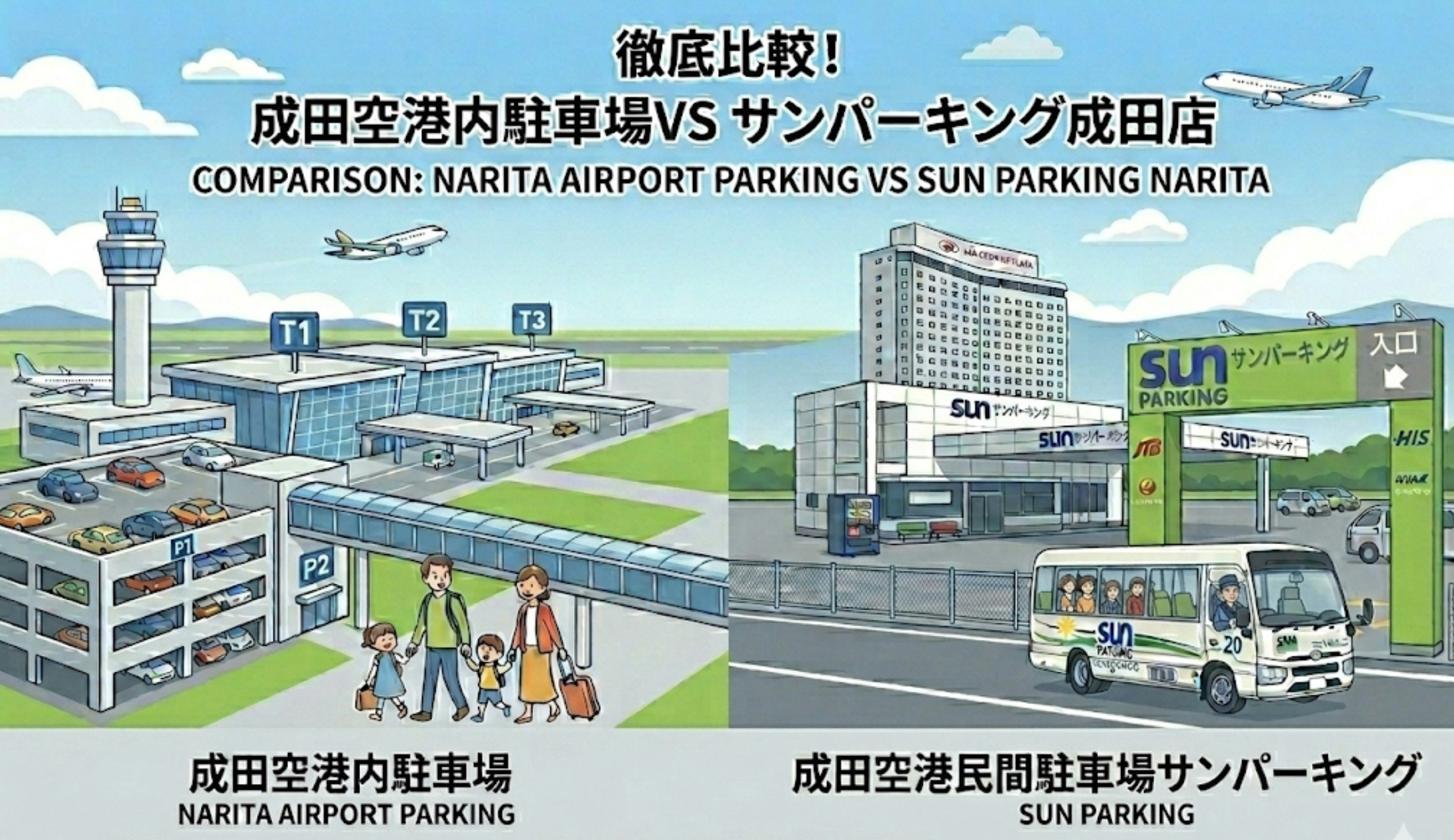 成田空港駐車場サンパーキング