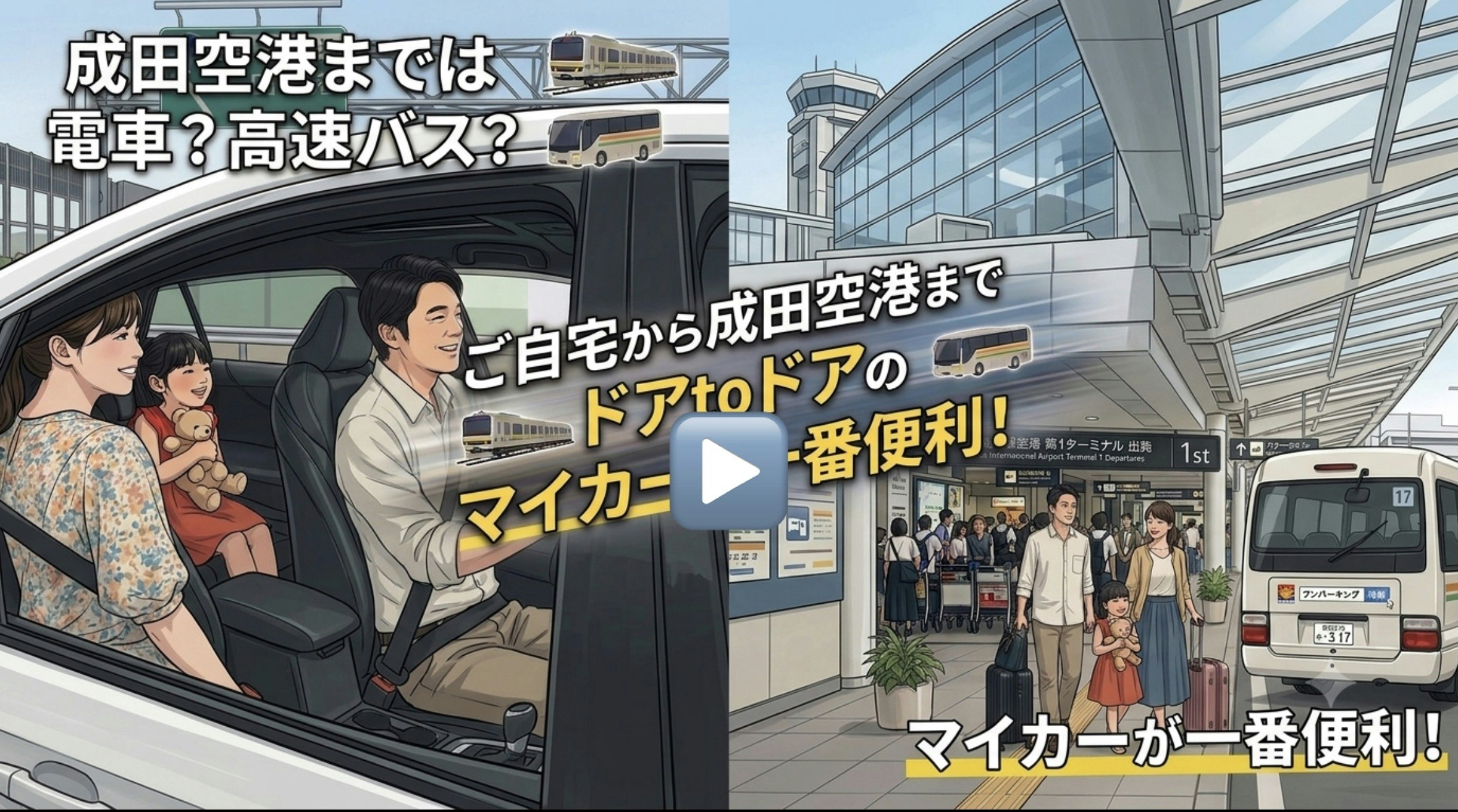 成田空港駐車場サンパーキングマイカーが便利