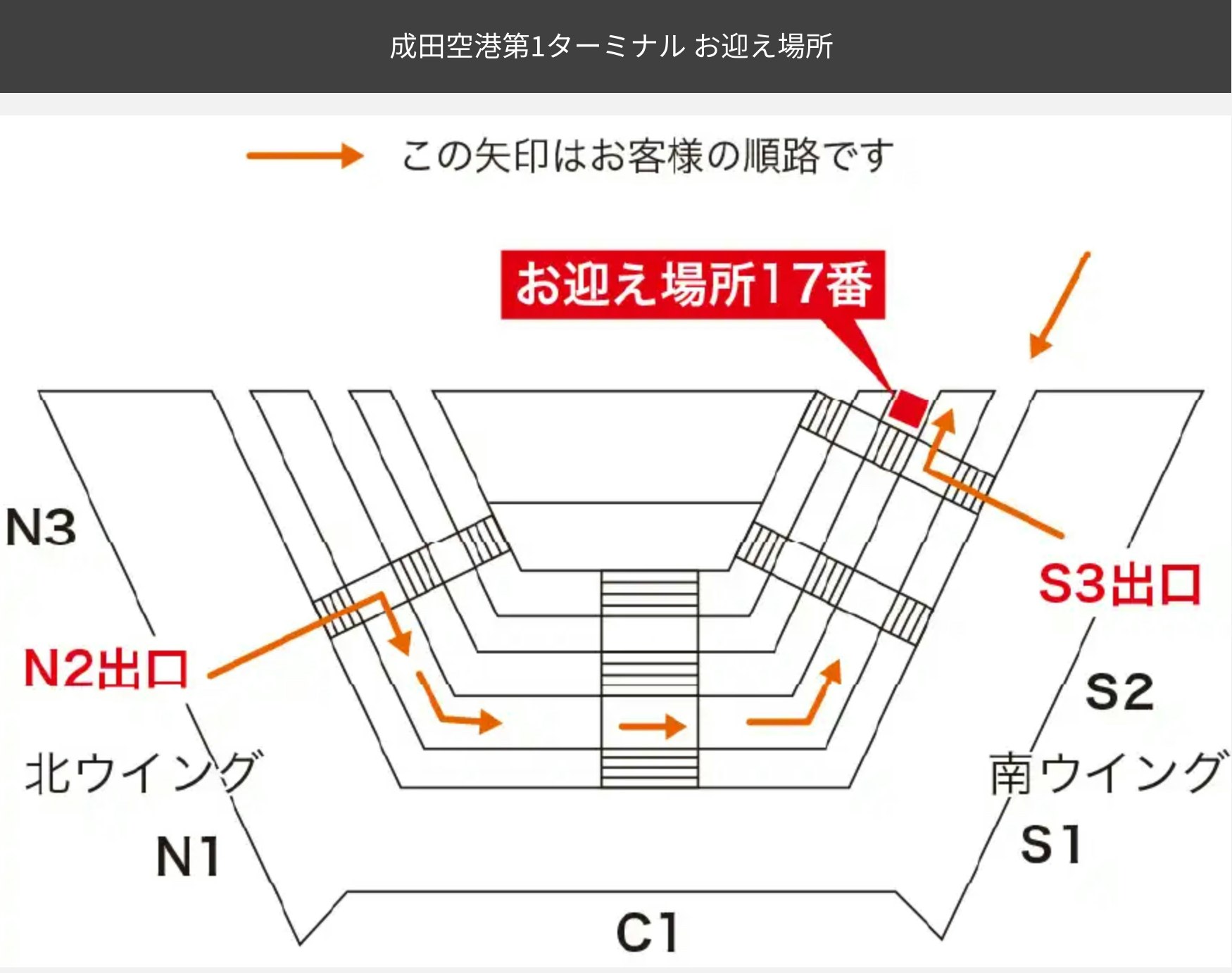 サンパーキング第1ターミナルお迎え場所画像