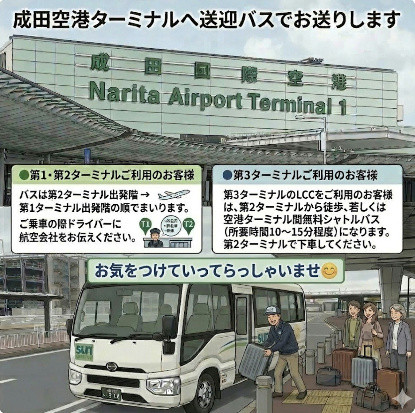 サンパーキング無料空港送迎