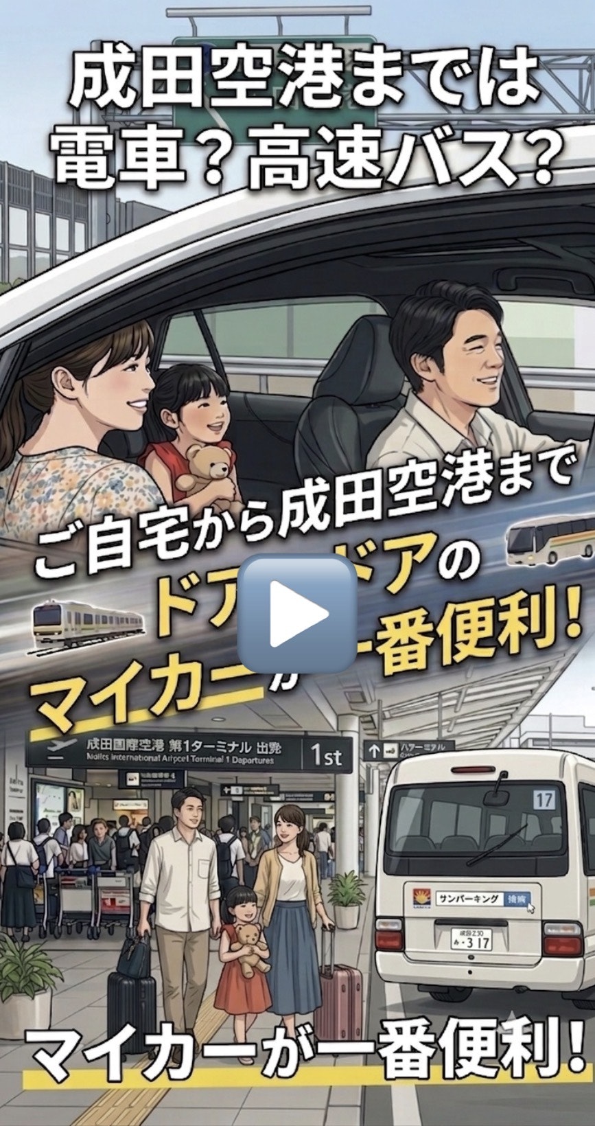 成田空港駐車場サンパーキングマイカーが便利