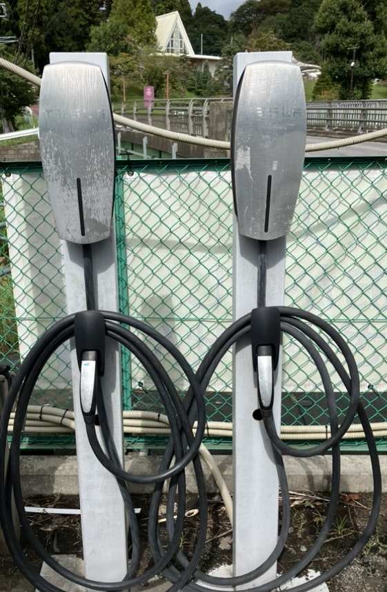 成田空港駐車場サンパーキング　電気自動車充電器