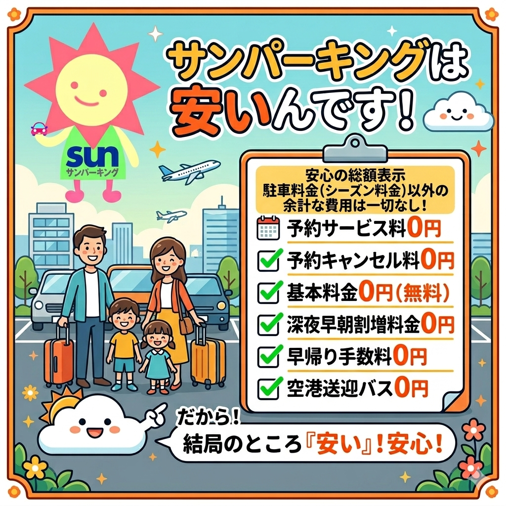 サンパーキングは安い