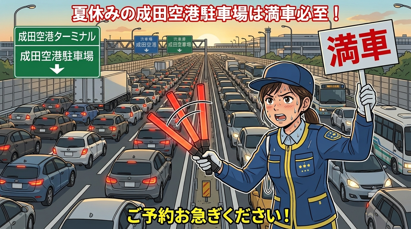 成田空港駐車場サンパーキング満車必至