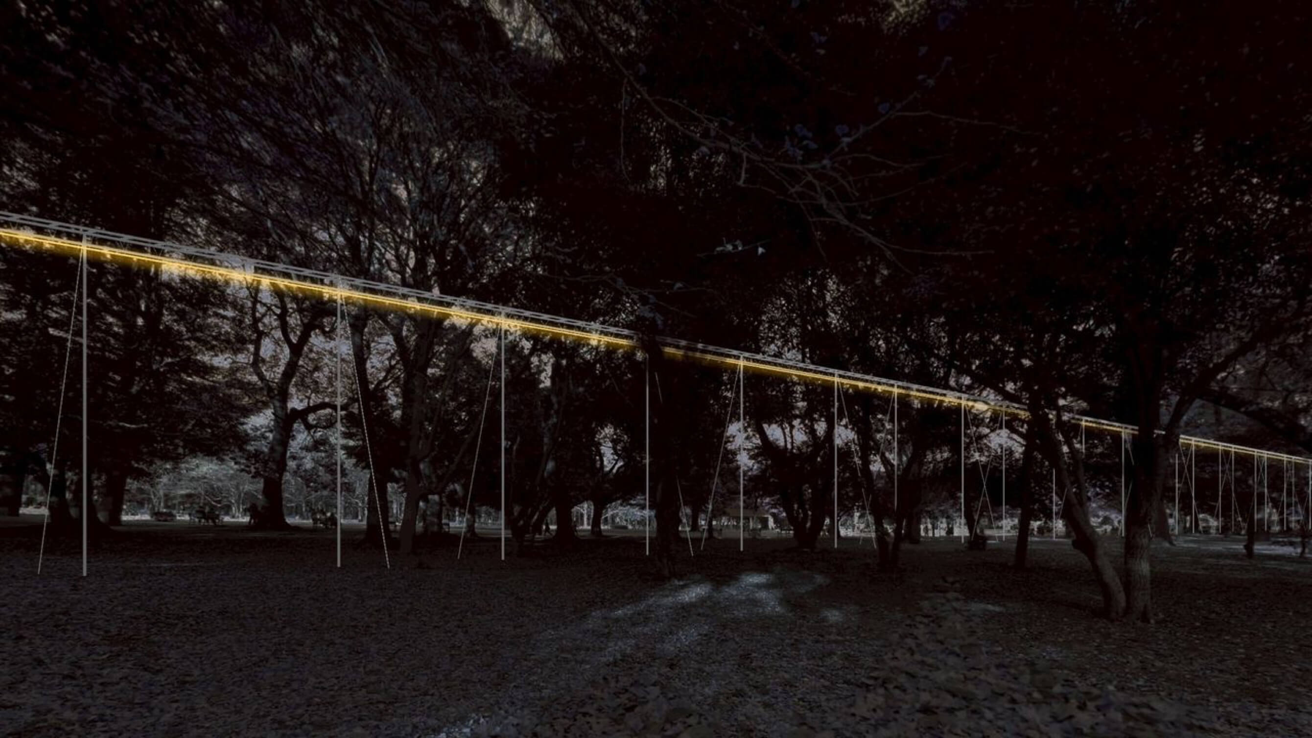 100 Fluorescent Lamps, a 64-Meter Straight Line | プログラム一覧