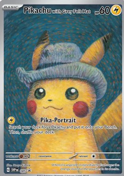 Pikachu with Grey Felt Hat