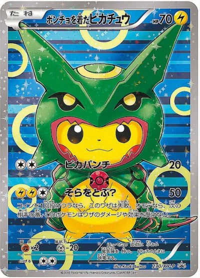 ポンチョを着たピカチュウ(レックウザ)