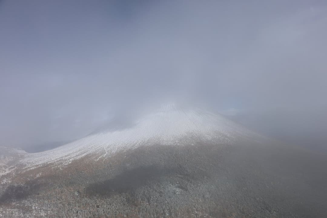 黒斑山　トーミの頭から眺める浅間山