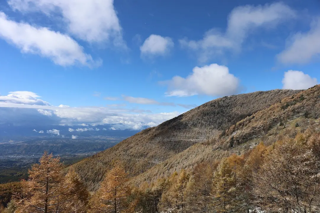黒斑山　登山ルートから眺める景色
