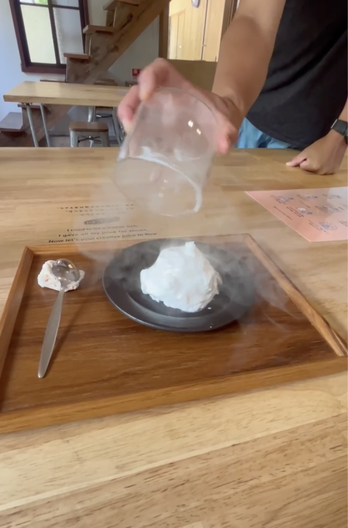 湯俣山荘のパンナコッタ