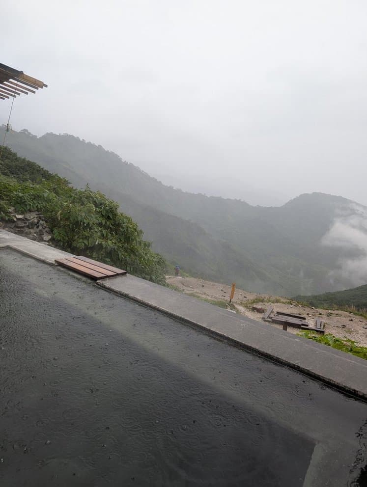 白馬鑓温泉　雨天の場合