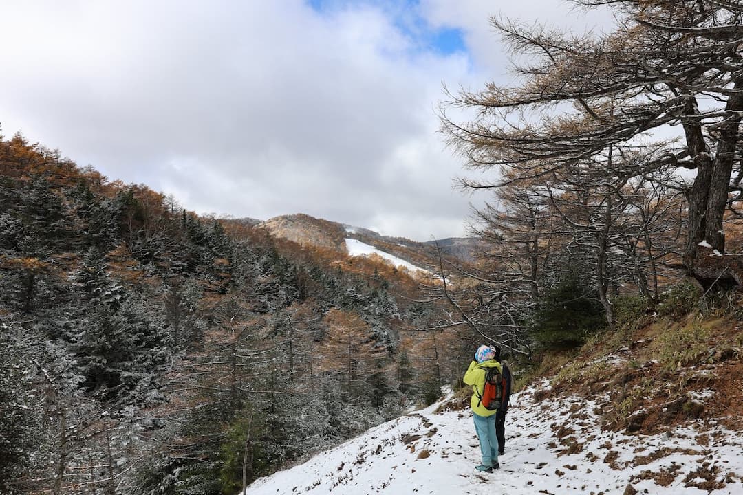 黒斑山　登山道