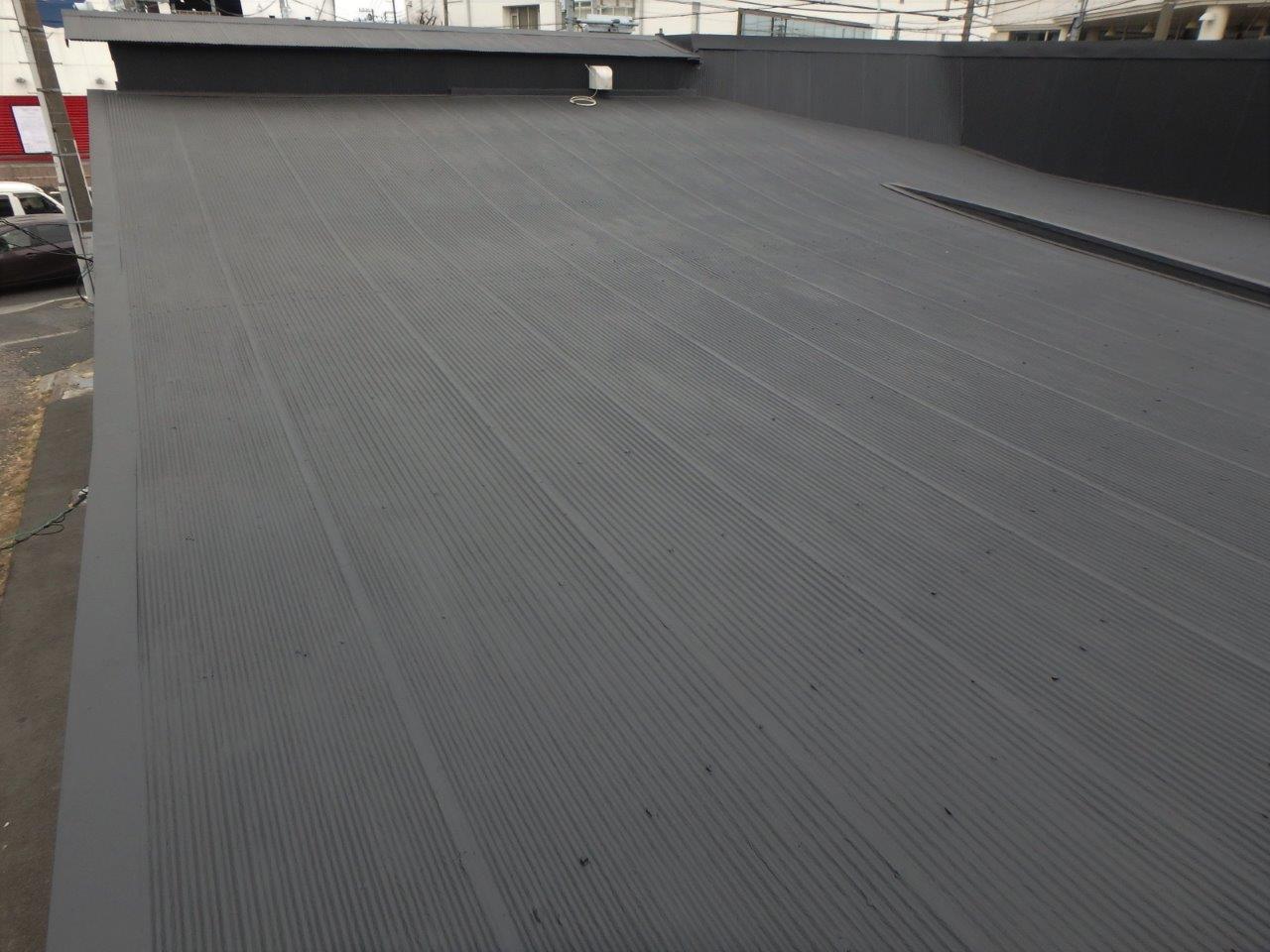 店舗鋼板屋根（町田）