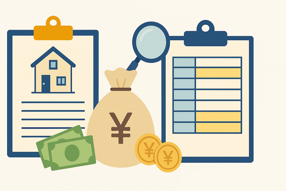 賃貸契約時の初期費用をイメージしたイラスト