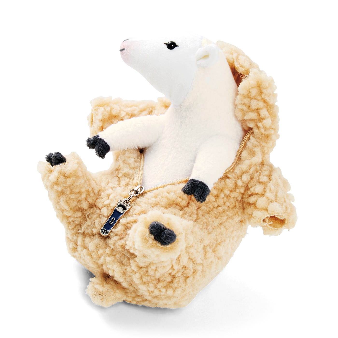 ひつじの毛を使ったぬいぐるみ(定価2,415円)&女の子のオブジェ2点 ひつじの毛を使ったぬいぐるみ(定価2,415円)&女の子のオブジェ2点