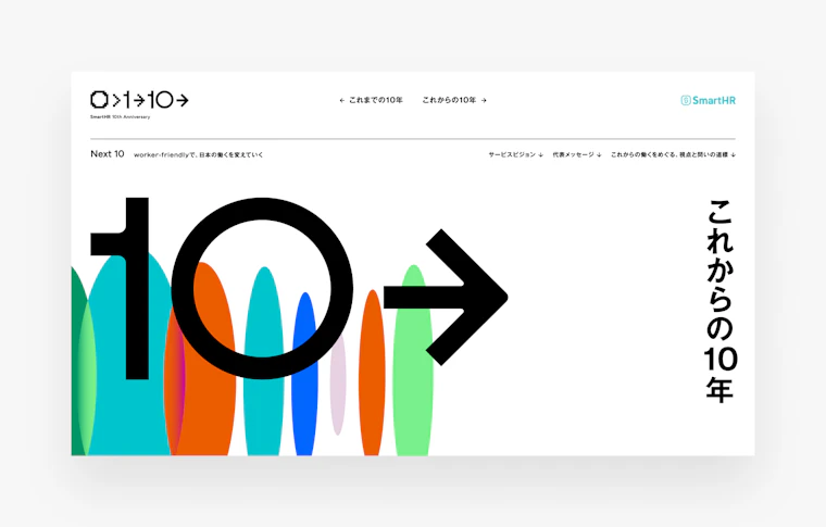 SmartHR様のブランドサイト「人が、社会が、本当に欲しいもの」のスクリーンショット画像