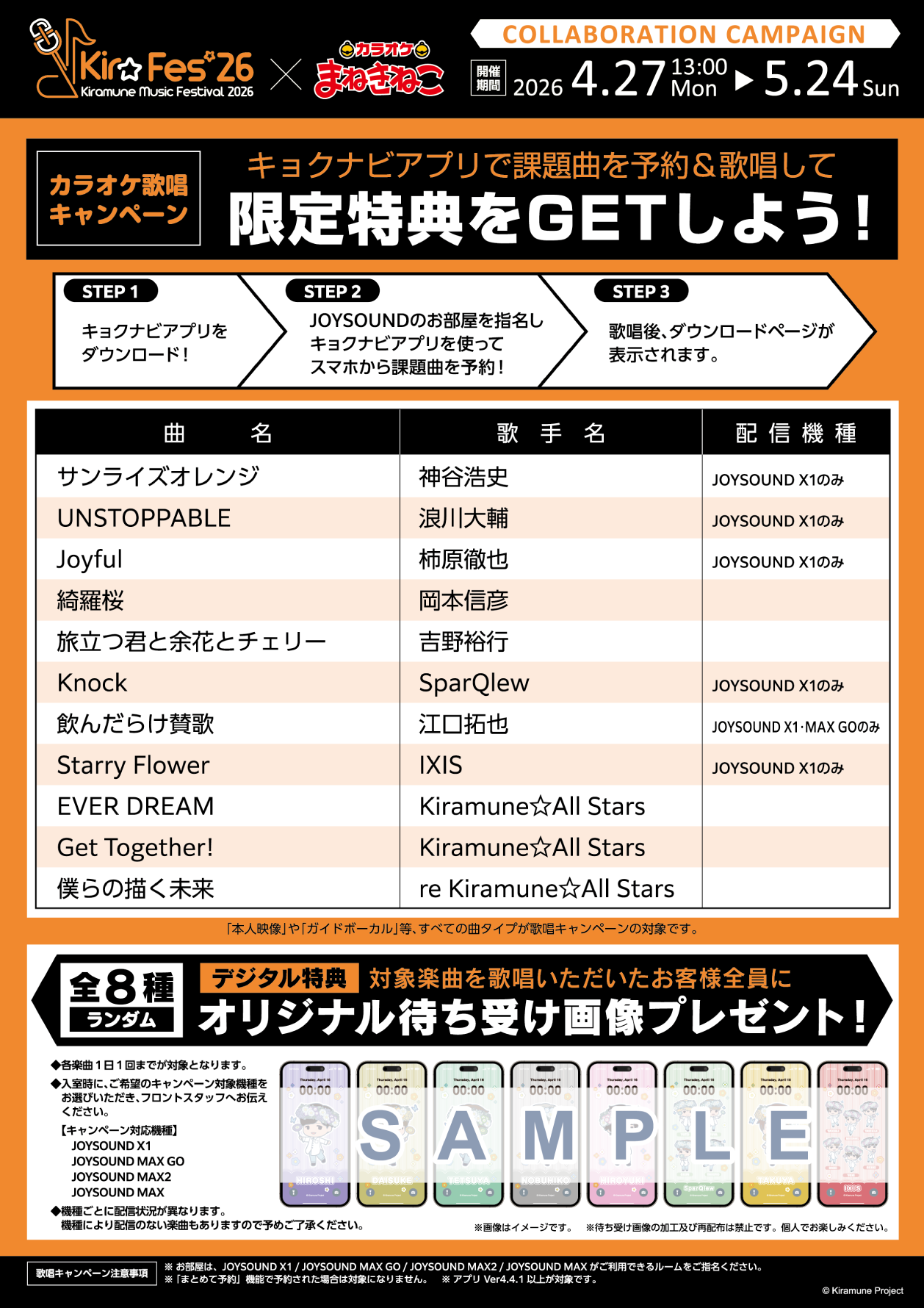 Kiramune Music Festival 2026 × まねきねこ 」 コラボ開催