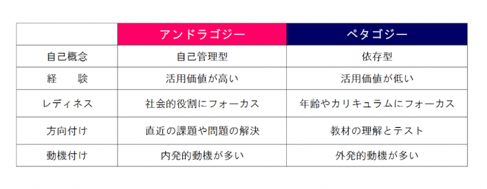 アンドラゴジーとは?成人学習における5つの観点とペタゴジーとの違い