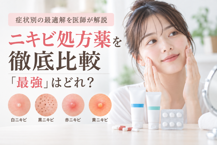 ニキビ処方薬を徹底比較｜「最強」はどれ？症状別の最適解を医師が解説
