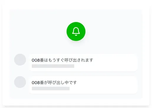 呼出と「もうすぐ」通知で診療をスムーズに