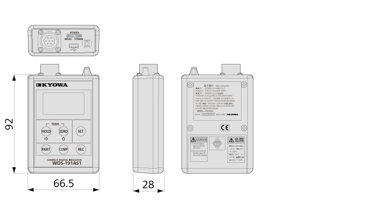 特長：WDS-190AS1/191AS1 小型デジタル表示器 - 製品情報｜共和電業