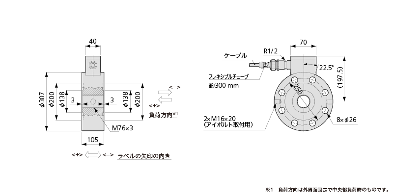 北崎供應(yīng)KYOWA共和 LUK-A-500KN拉伸壓縮兩用稱重傳感器