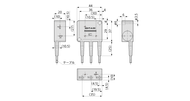 特長：ASHT-A 3軸型加速度センサ（変換器） - 製品情報｜共和電業