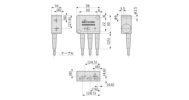 特長：ASHT-A 3軸型加速度センサ（変換器） - 製品情報｜共和電業