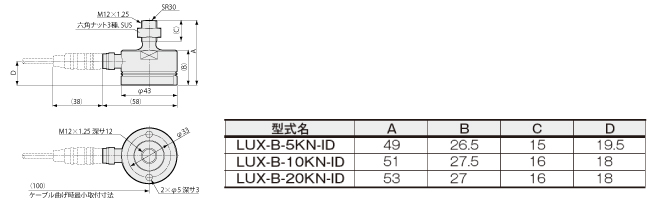 北崎供應(yīng)KYOWA共和LUX-B-10KN-ID拉壓式緊湊型稱重傳感器