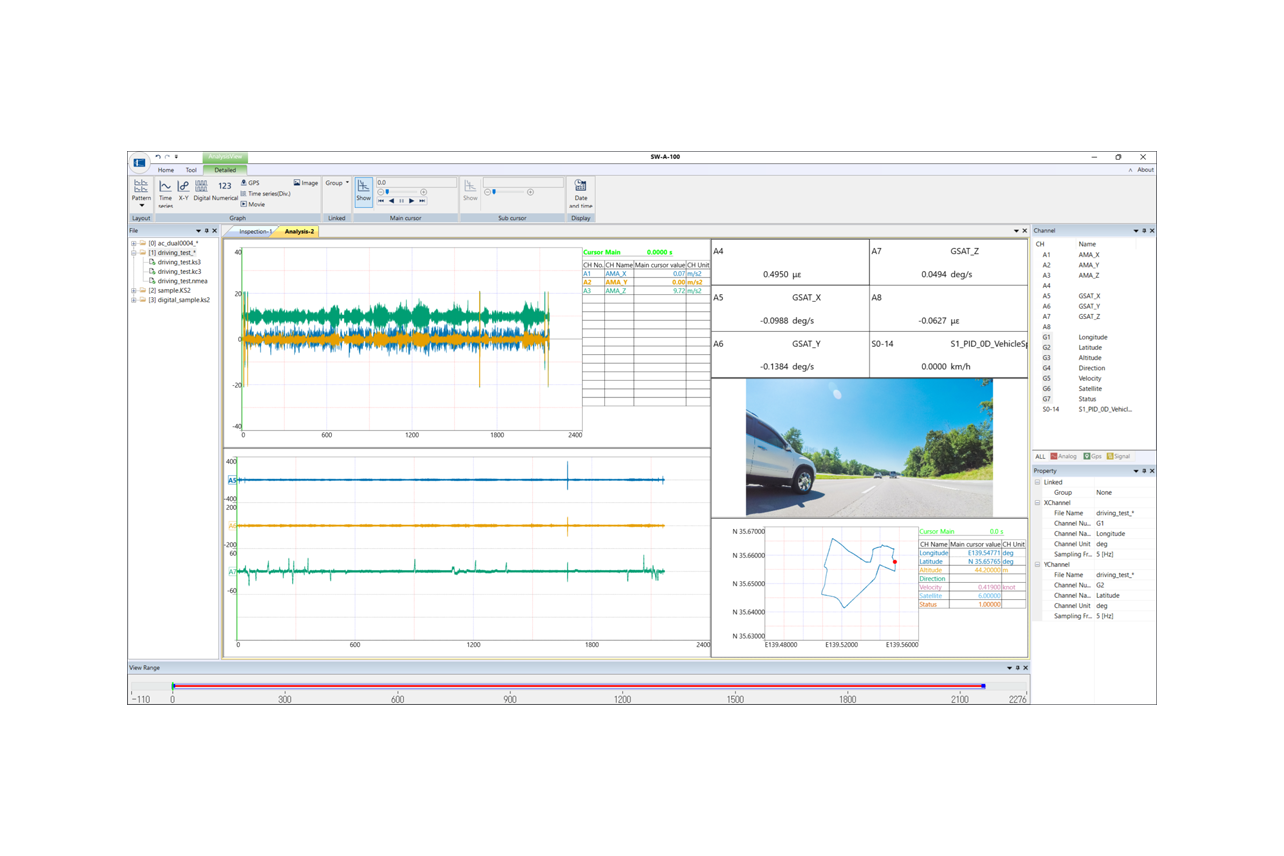Features: SW-A-100 Data Analysis Software - Product Information | KYOWA