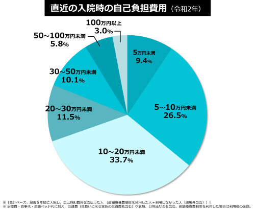入院時の自己負担費用（調査結果）