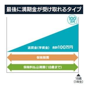 最後に満期金が受け取れるタイプ