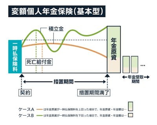 変額個人年金保険(基本型)仕組み図