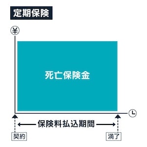 定期保険のしくみ図