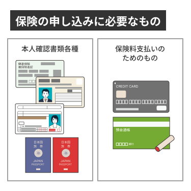 保険の申し込みに必要なもの