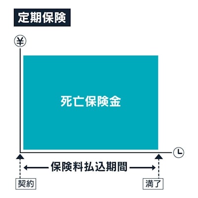 定期保険のイメージ図